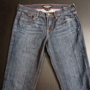 Lucky Brand Charlie Capri‎ Jeans Womens 10/30 Dark Wash Denim Mid Rise Blue 10